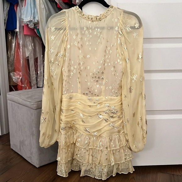 Loveshackfancy Yellow Gold Mini Dress - Picture 5 of 6